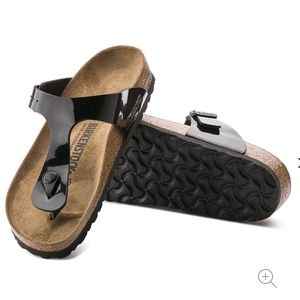 Birkenstock Women’s Black Patten Leather Sandal